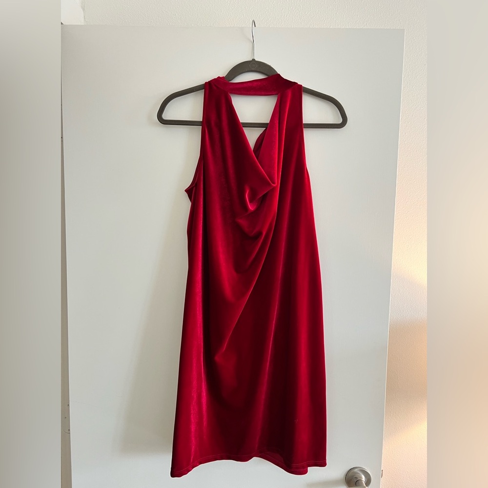 LOLA & SOPHIE VELVET COCKTAIL DRESS